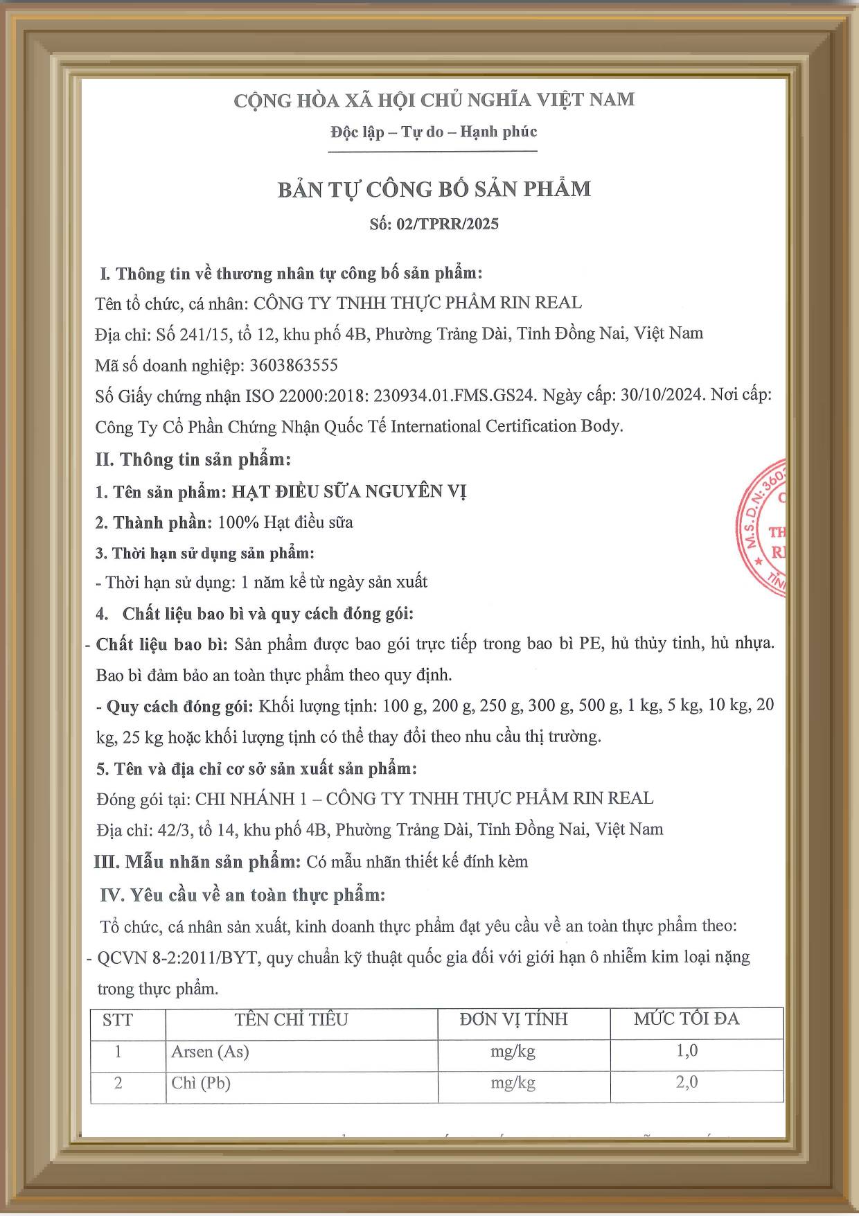 Hạ điều sữa nguyên vị